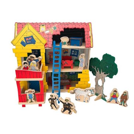 Villa Villekulla lekhus - Lyreco - Skola och förskola - Lekmaterial - Dockhus, bondgård och lekhus