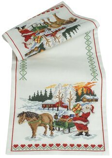 Broderikit Pakkeuddeling - Løber - Svarta Fåret