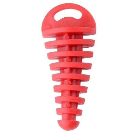 2 stk Motorsykkel Eksos Plugg, Universal Dempereksos Rør Plugg Lyddemper Vask Plugg Eksos Plugg-rød