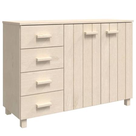 Vidaxl Skänk Honungsbrun 113x40x80 Cm Massiv Furu Brun