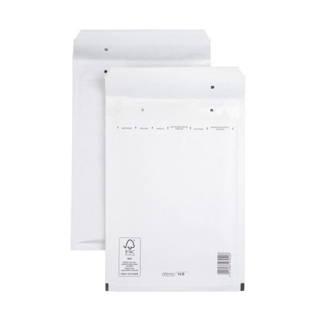 AIRPOC Bubbelpåse Nr 14 180x265mm remsa 100/fp - Lyreco - Emballage och lagerutrustning - Kuvert och postemballage - Bubbelpåsar