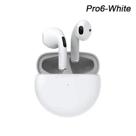Tws Pro6 Hörlurar Bluetooth Öronproppar Med Mic 9D Stereo Pro 6 Öronknoppar För Xiaomi Samsung Android Trådlösa Blåtandshörlurar