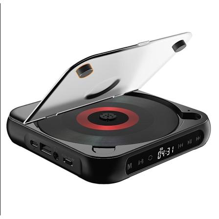 CD-afspiller A-b Gentag Bluetooth-kompatibel CD-afspiller Hukommelsesfunktion til hjemmet Bil-Xin Black