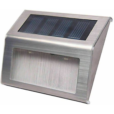 Solcellebelysning for trapper, 1 stk. hvitt lys