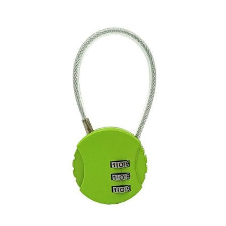 Wire Rope Password Lås Hængelås GRØN
