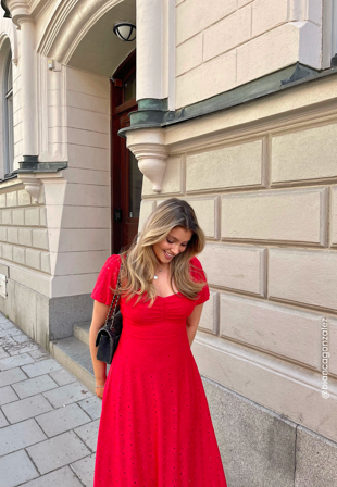 Happy Holly-Broderie Anglaise Dress-32/34