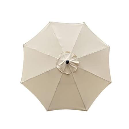 Udskiftning af parasolbetræk, 8 ribben, 3 m, vandtæt, anti-UV, udskiftningsstof, beige