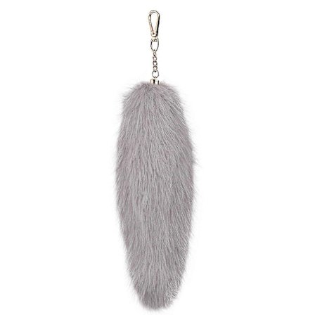 Praktisk Rævehale Nøglering Robust Plys Nøgleringsvedhæng Særlige Gaver til Trendy Kvinder Damer Daglig Brug