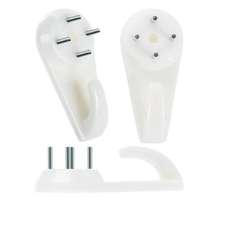 40 st tavelkrokar, betong/gips/hårda väggar, för upphängning av tavlor