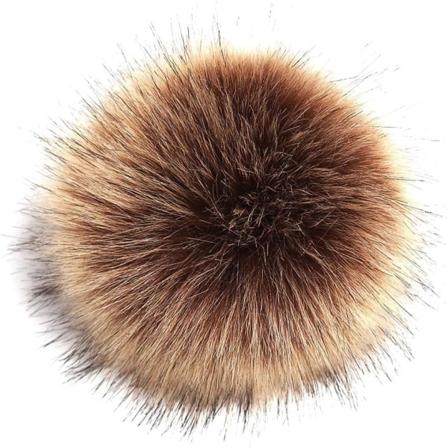 Pom Poms i fuskpäls för mössor, halsdukar, handskar och väskor