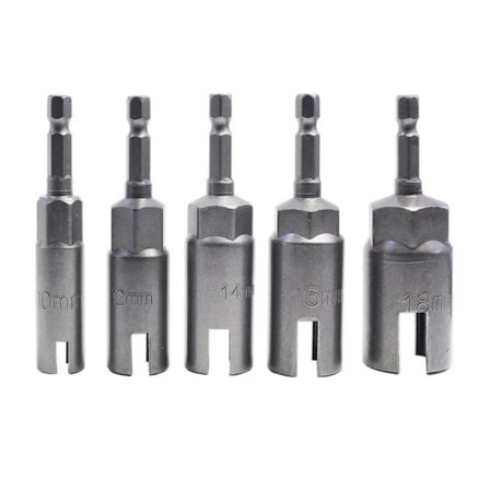 5 STK 1/4" Mutter Driver Wing Mutter Driver Spornøkkel sekskantskaft