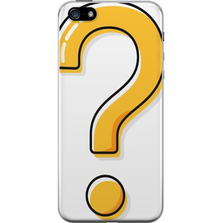 Kompatibel Mobilcover til Apple iPhone 5 Spørgsmålstegn