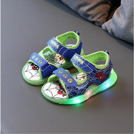 Sandaler för flickor, prinsessandaler, Frost Elsa, sommar, andningsbara, lysande, sport sandaler för barn, flickor bildfärg5 bildfärg5