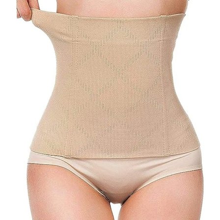 2 i 1 Postpartum Recovery Belt, Body Wraps virker til at stramme løs hud, XS/S(24CM)