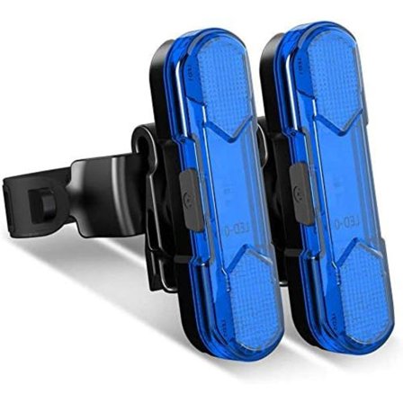 2 st Cykel Baklampa, USB Laddningsbar Cykel Baklampa, 360 Grad