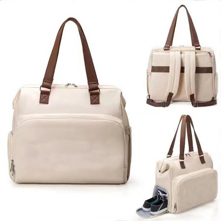 Ble taske rygsæk - Ble taske - Ble organizer - Bærbar puslemåtte, stor kapacitet, multifunktionel, tre-i-en, barselstaske, mor taske