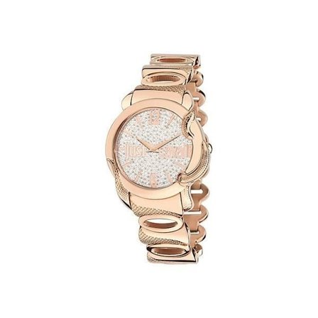 Klocka - Just Cavalli - EDEN - Rose guld PVD armband - Silver urtavla - 38 mm