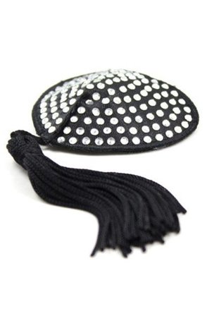 Kjøp TOYZ4LOVERS Heart Shine Nipples Tassels Black - Nipple covers | God pris