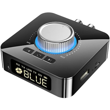 Smart LED Digital Display Bluetooth Adapter Bluetooth 5.0 Audio Modtager Transmitter 2 i 1 AUX Audio Adapter Konverter