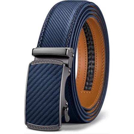 Herrebelte, lærbelte med nagler for menn, dress 1 3/8, justerbar lengde