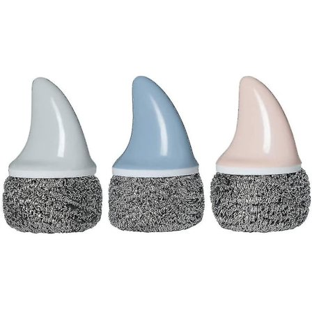 3 stk. Rustfritt Stål Tråd Svamp