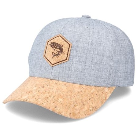 Hunter - Grå adjustable Keps - Trout Patch Heather Grey/Cork Adjustable @ Hatstore
