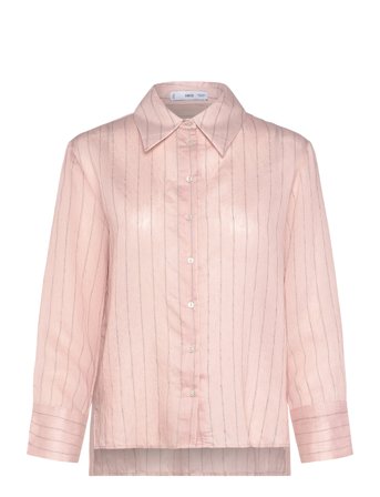 Stripe-Print Shirt Pink Mango