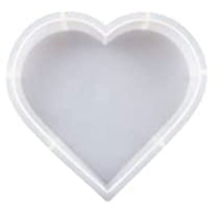 Bogstøtte i harpiksforme Bogorganiserings Silikoneform Krystalepoxyharpiksforme til bøger Boligindretning (Hjerte)