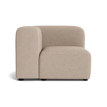 Milo hjørnemodul, venstrevendt - Loop Beige - 100x100x72 - Sofa