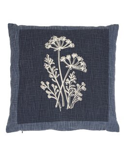 Kuddfodral Laura brodyr 1-pack Blå - Fondaco