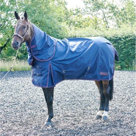 Whitaker Rastrick Combo Neck Horse Turnout Matta 6 ́ Marinblå