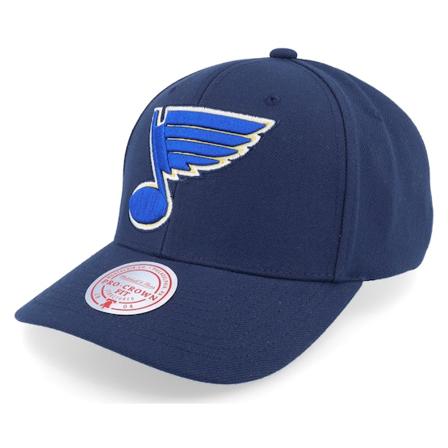 Mitchell & Ness - NHL Blå adjustable Keps - St. Louis Blues Team Ground 2.0 Pro Blue Adjustable @ Hatstore