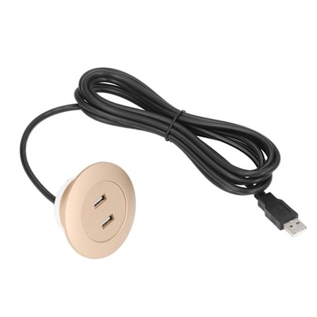 Sofa USB-ladekontakt Innfelt Montering Dobbel USB-ladeportkontakt