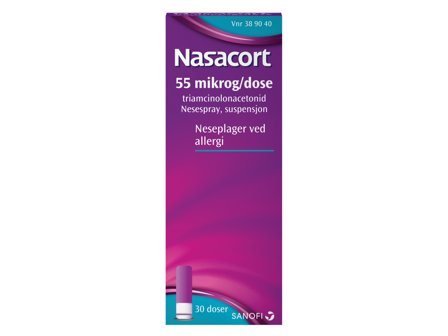 Nasacort Nesespray 55mcg/dose, 30 doser