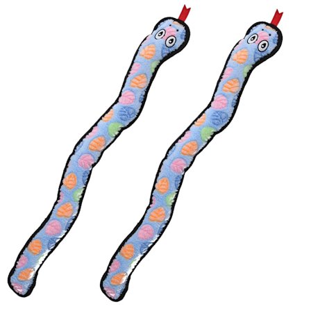 2PK Super Slitesterk Plysj Slange Hundeleke Med Knirk Hund Lek Tau Gave[D]