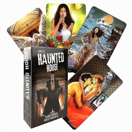 Kummitustalon tarot-oraakkelikorttien opas ennustaminen kohtalo tarot lautapeli aikuinen 78 arkkia