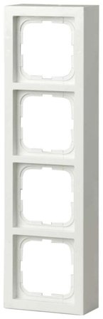 ABB Impressivo Förhöjningsram vit 4-fack, Strömbrytare & vägguttag