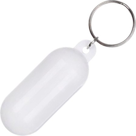 Go Go Gadget - "Vit Båt Nyckelring - Flytande - Fender - Segling & Vattensporter"