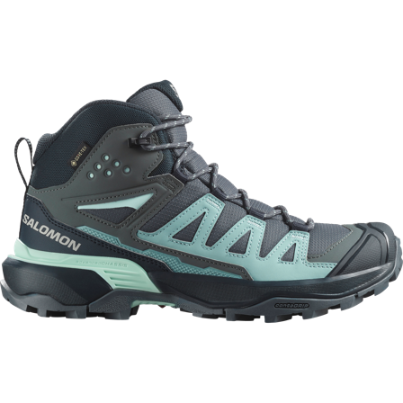 Salomon - Wandern & Trekking: Schuhe X Ultra 360 Mid Gtx W - Turbulence / Carbon - 38⅔