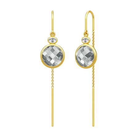 Julie Sandlau Elva Chain Earrings Grå, Dame Øreringe, Størrelse: ONE Size