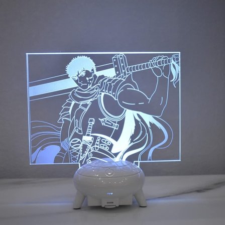 Anime Berserk 3D-lampa nattlampa 3D Guts Illusion-lampa för