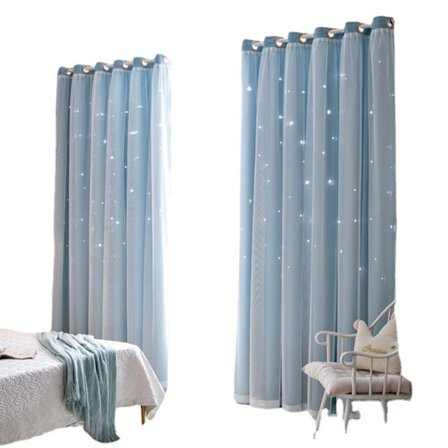 Hule stjerne gardin samme blonde gardin drøm prinsesse vind høy