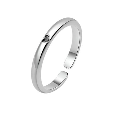 Justerbar ring - Hjertedesign
