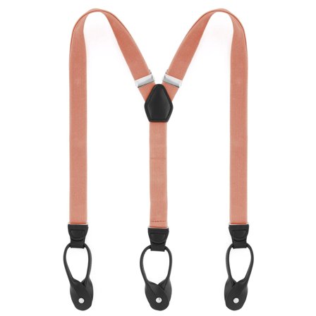 Slanke Koralfarvede Seler til mænd - Seler m. Stropper til knapper