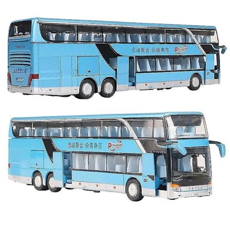 1/50 Setra Luksus Bus Legetøjsbil Diecast Miniature Model Tilbage Træk Lyd & Lys Læringsmæssig Samling Gave Til Dreng Børn