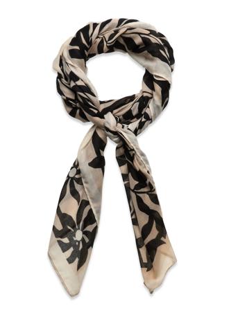 Scarf Flower Leaves Accessories Scarves Lightweight Scarves Beige Lindex