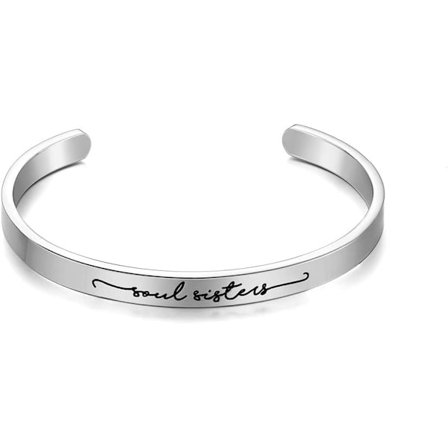 Vänskapsarmband för kvinnor - Inspirerande vänskapspresenter till bästa vän, motiverande manschettarmband för systrar, mamma, lärare, presenter