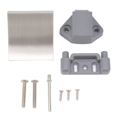 Skapdørlås Metall Nylon Skuffehåndtakssett for RV Yacht 7mm Åpning Børstet Nikkel