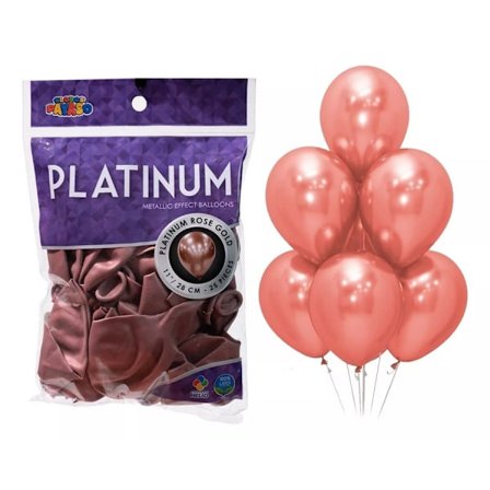 Globos Payaso Platinum Latex Metallic Ballonger (Förpackning om 100) På