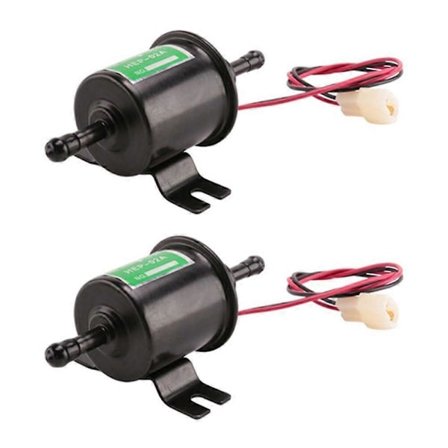 2 st Universal 12V Kraftig Elektrisk Bränslepump Bensin Inline Bränslepump Bensinöverföringspump 12 Volt HEP-02A